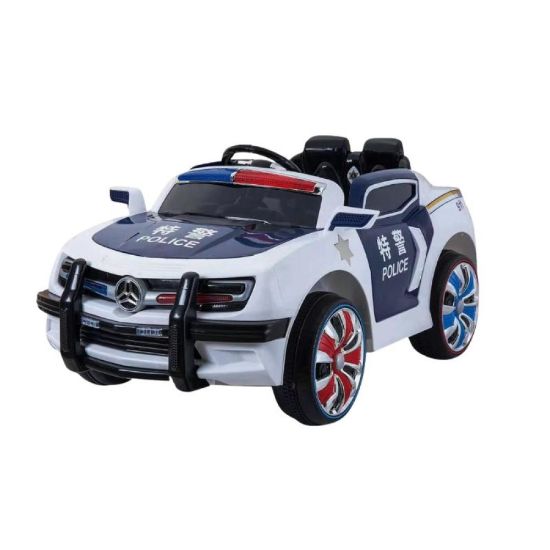 صورة سيارة شرطة كهربائية فاخرة للأطفال ببطارية